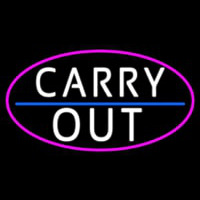 Carry Out Neonskylt