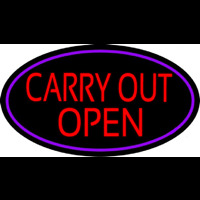Carry Out Open Neonskylt