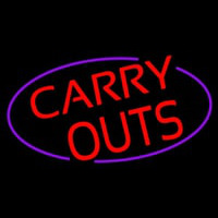 Carry Outs Neonskylt