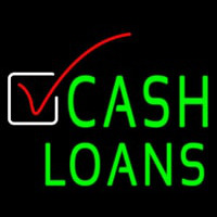 Cash Loans With Logo Neonskylt