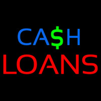 Cash Red Loans Neonskylt