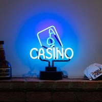 Casino Desktop Neonskylt