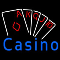 Casino Poker Hand Neonskylt