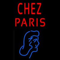Chez Paris With Girl Neonskylt