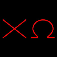 Chi Omega Neonskylt
