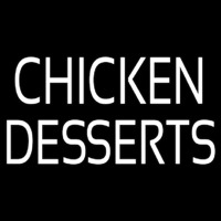 Chicken Desserts Neonskylt