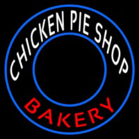 Chicken Pie Shop Bakery Circle Neonskylt