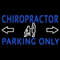Chiropractor Parking Only Neonskylt