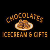 Chocolate Ice Cream And Gifts Neonskylt