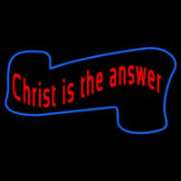 Christ Is The Answer Neonskylt