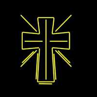 Christian Cross Neonskylt