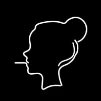 Cigarette Cool Girl Neonskylt