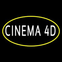 Cinema 4d With Border Neonskylt