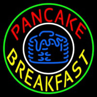 Circle Pancake Breakfast Neonskylt