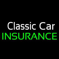 Classic Car Insurance Neonskylt