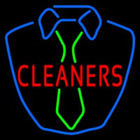 Cleaners Shirt Logo Neonskylt