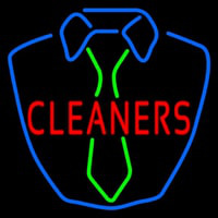 Cleaners Shirt Logo Neonskylt