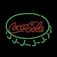 Coca Cola Cap Öl Bar Öppet Neonskylt