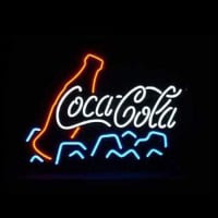 Coca Cola Ice Öl Bar Öppet Neonskylt