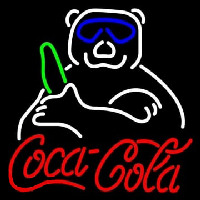 Coca Cola Panda Neonskylt