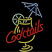 Cocktail And Martini Umbrella Cup Öl Bar Neonskylt Present Snabb Leverans