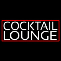 Cocktail Lounge With Red Border Neonskylt