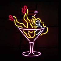 Cocktail Öl Bar Öppet Neonskylt