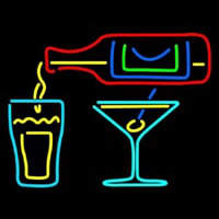 Cocktails Bar Open Neonskylt