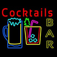 Cocktails Bar Open Neonskylt