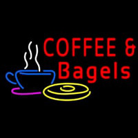 Coffee Bagels Neonskylt