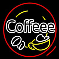 Coffee House With Coffee Cup Neonskylt