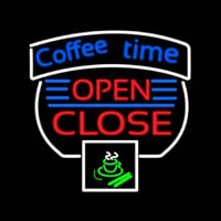 Coffee Time Open Close Neonskylt