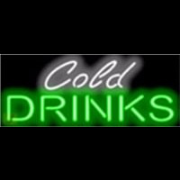Cold Drinks Barbeque Neonskylt