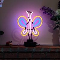Colorful Butterfly Desktop Neonskylt
