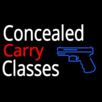Concealed Carry Classes Neonskylt