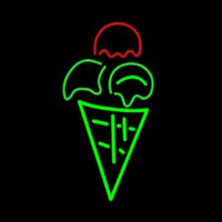 Cone Ice Cream Neonskylt