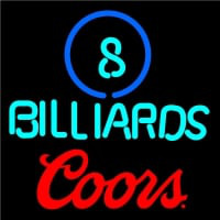 Coors Ball Billiards Pool Neon Beer Sign Neonskylt