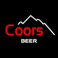 Coors Beer Mountain Neonskylt