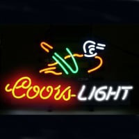 Coors Duck Öl Bar Öppet Neonskylt