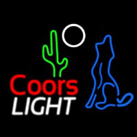 Coors Light Coyote Neonskylt