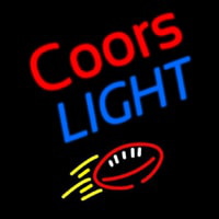 Coors Light Football Beer Neonskylt