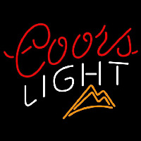 Coors Light Ice Mountains Beer Sign Neonskylt