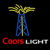 Coors Light Oil Well Beer  Neonskylt
