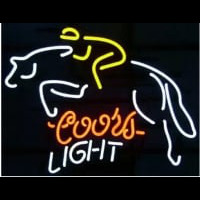 Coors Light Race Horse Neonskylt