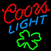 Coors Light Shamrock Beer Sign Neonskylt