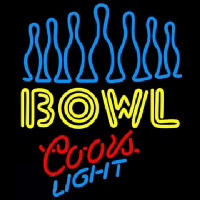 Coors Light Ten Pin Bowling Neonskylt
