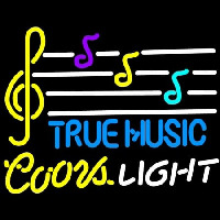 Coors Light True Music Neonskylt