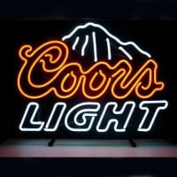 Coors Öl Bar Öppet Neonskylt