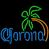 Corona Curved Palm Tree Beer Sign Neonskylt