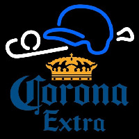Corona E tra Baseball Beer Sign Neonskylt